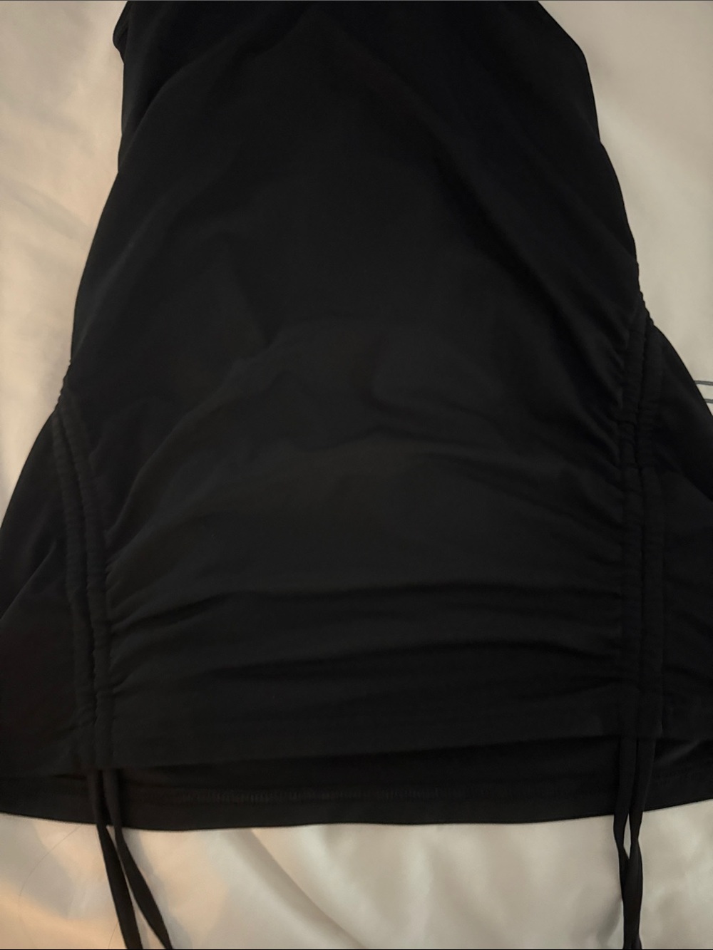 GAP Black Racerback Tank with Side Drawstrings - Picture 5 of 6